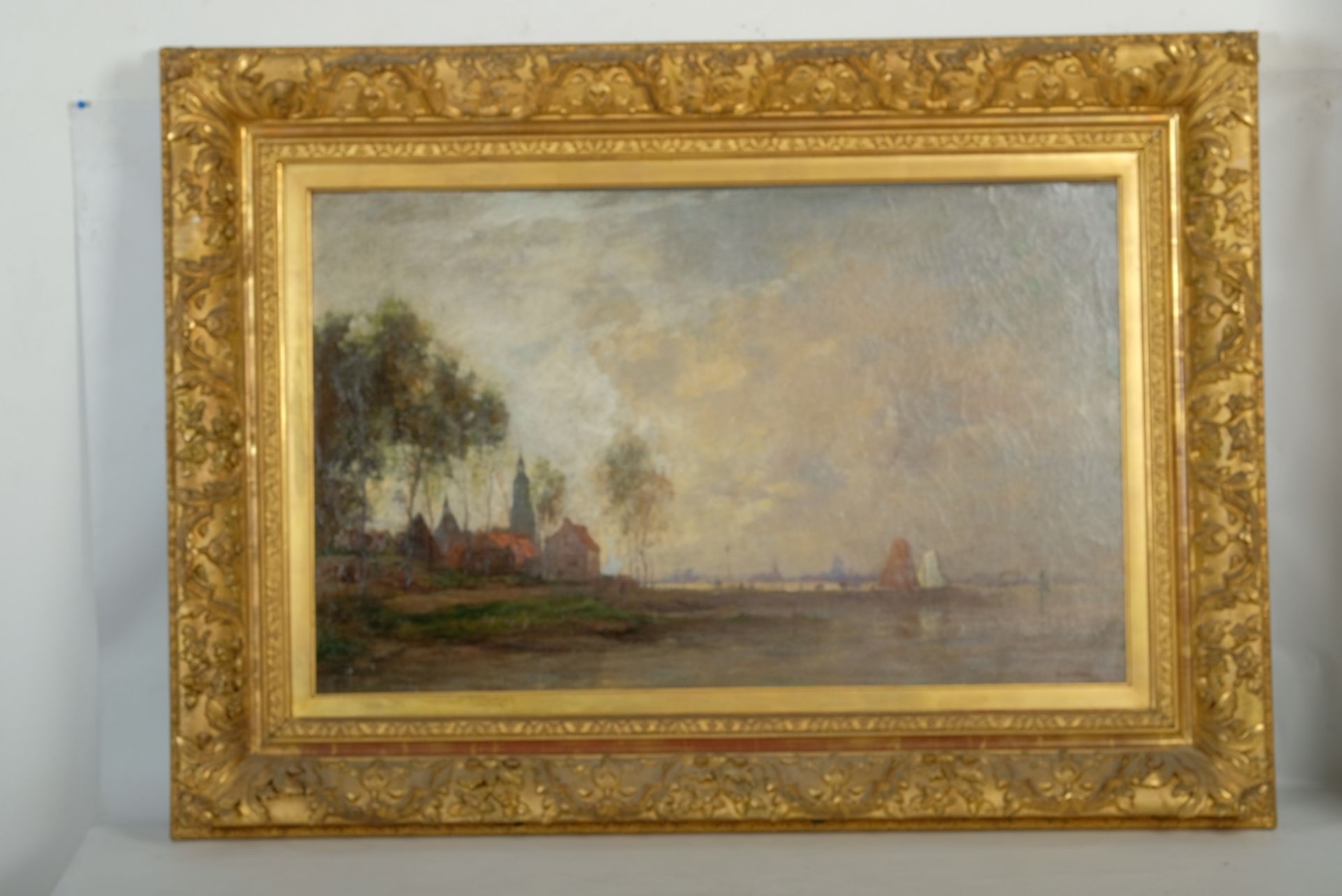 Bloem, Hendrik van (1874-1960) Waterscape, oil on canvas. - Image 2 of 4
