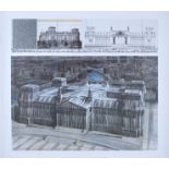 Christo (1935-2020) "Der verhüllte Reichstag", 1994, hochwertiger Offsetdruck.