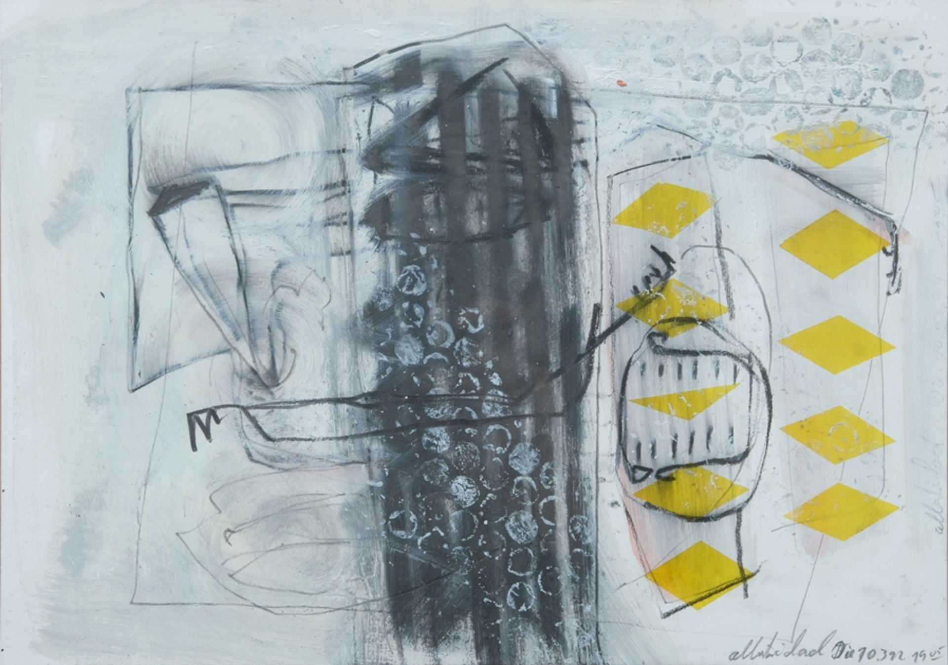 Pfrieger, Albert Richard (born 1951)(born 1951) Untitled, 1992, mixed media on paper.