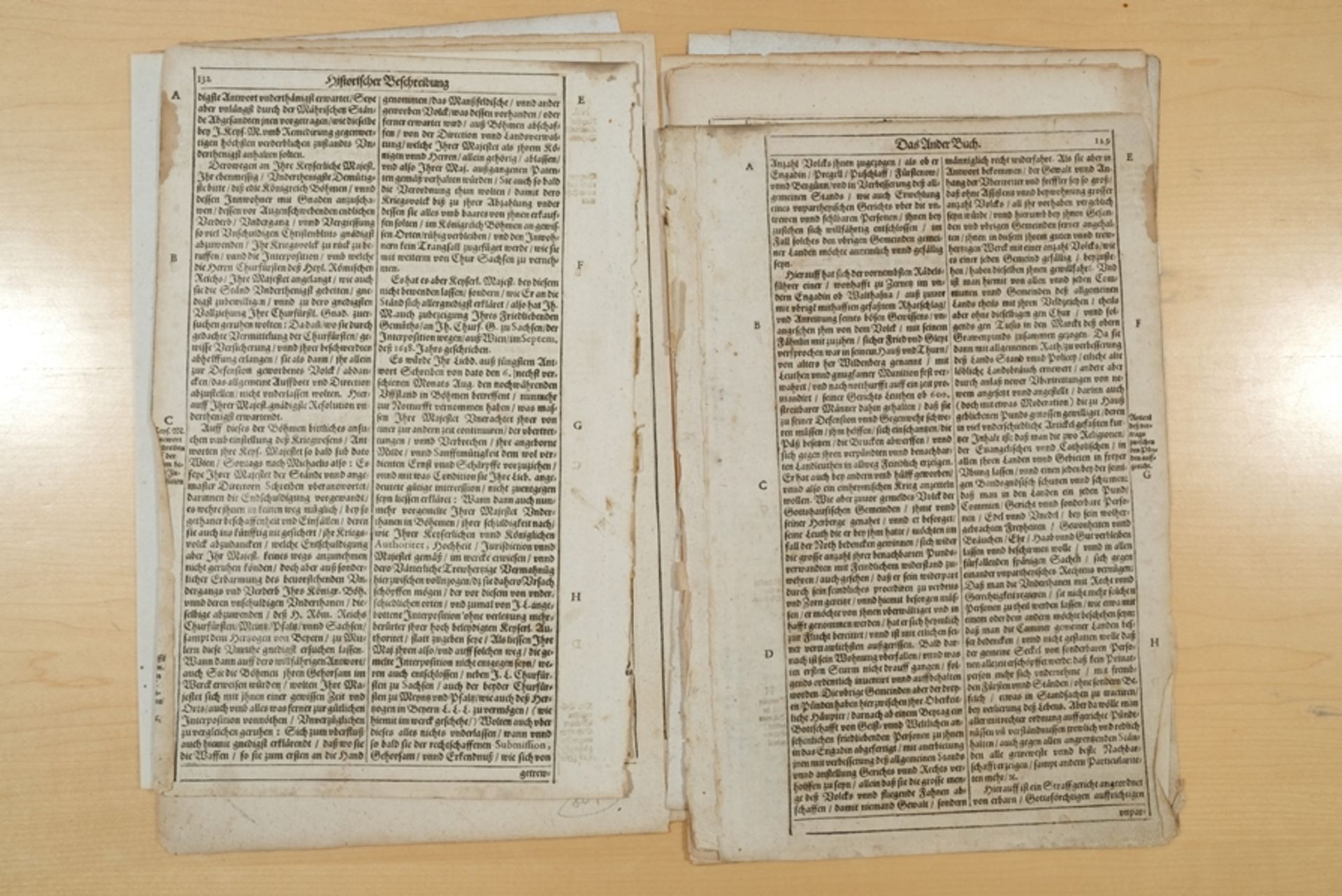 Münster, Sebastian (1488 - 1552), 16 Original-Blätter aus verschiedenen Werken. Seiten aus dem drit - Bild 6 aus 13