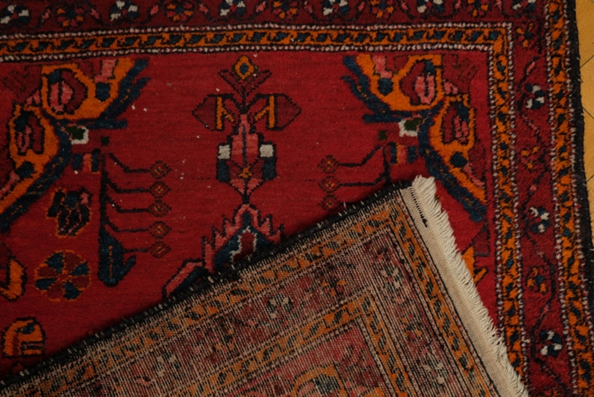 Vintage carpet in the style of a Caucasian Shirvan, circa 1980. - Image 3 of 3