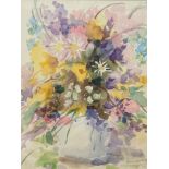 Heitmann (20th century)(20th century) Bouquet of Flowers, 1993, watercolour. 