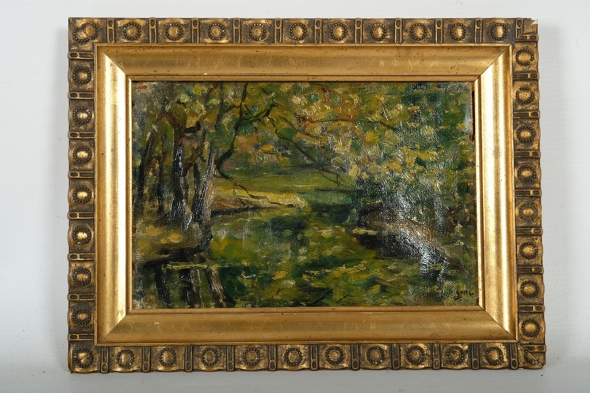 Skjelbrog, Axel (1895-1970) Waldstück, around 1930, oil on canvas. 