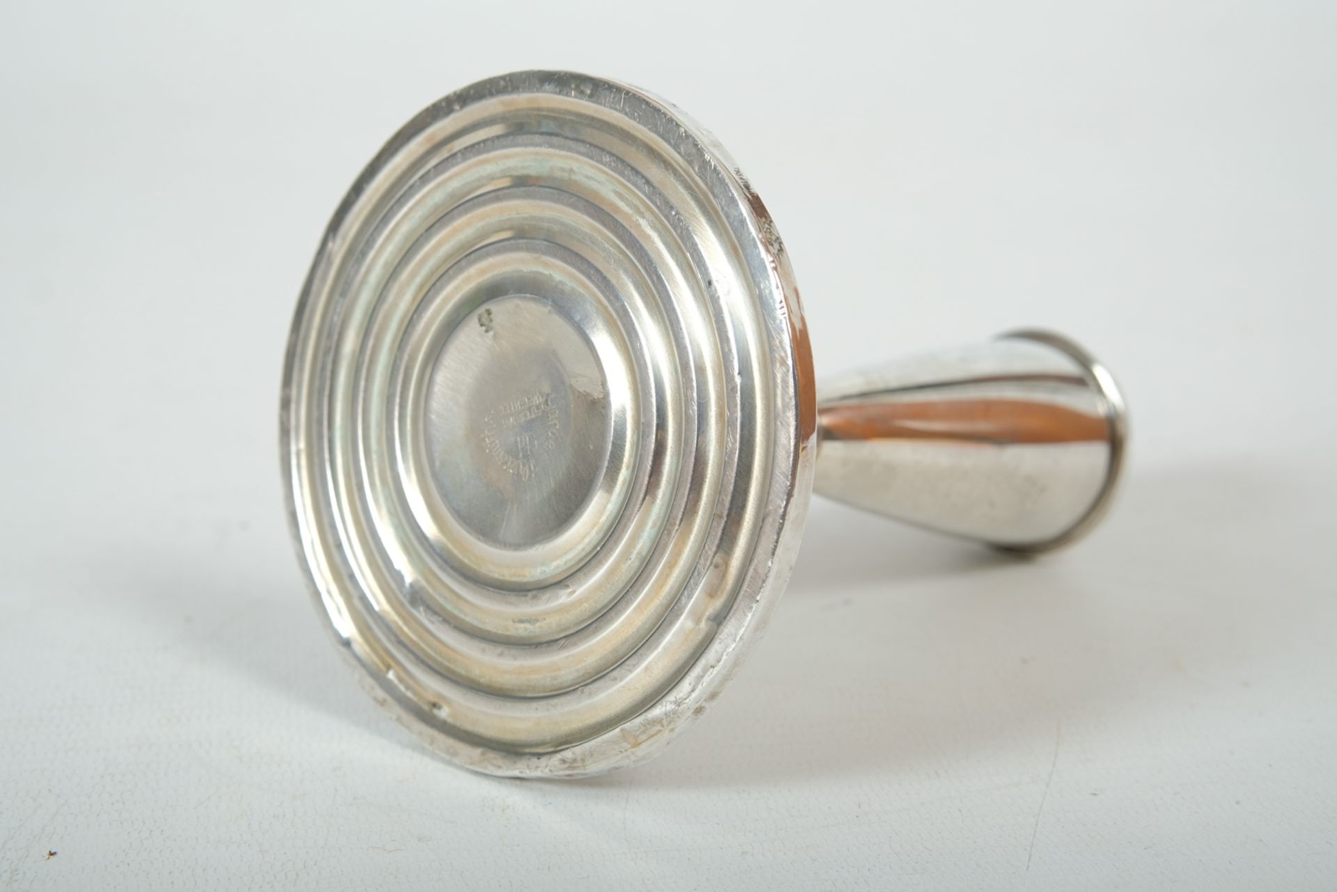 Sterling silver candle holder, "Garden Silversmiths, Ltd.". - Image 2 of 2