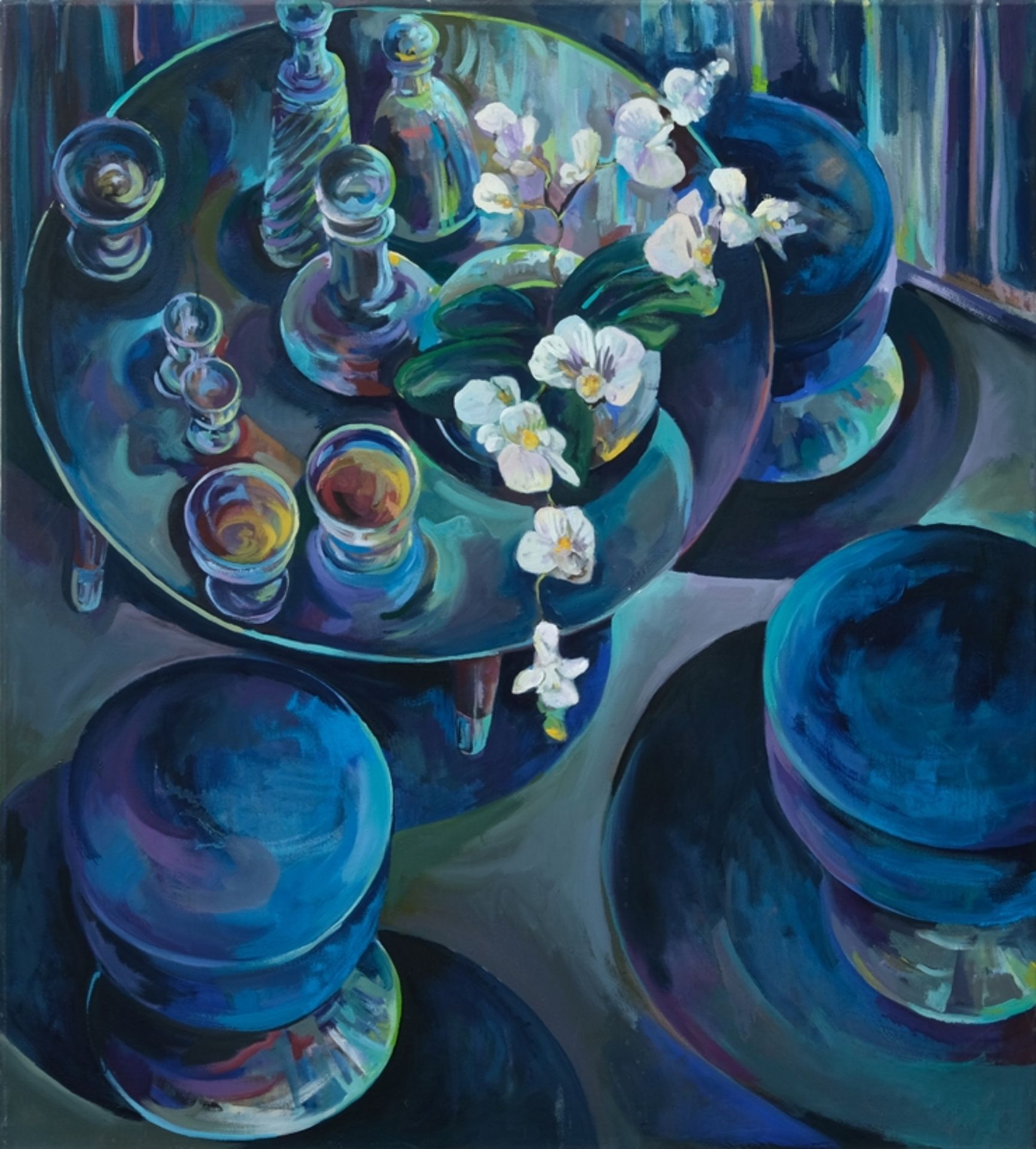 Schüle, Dorothea (born 1970) "Prophezeiung eines Kauzes", 2010, oil on canvas. 