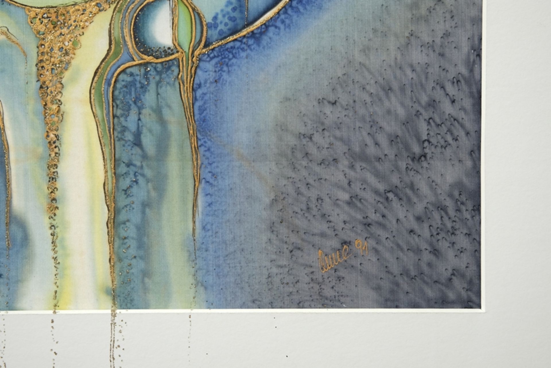 Geiger, Anne (born 1933) Untitled, 1991, mixed media on canvas. - Image 3 of 3