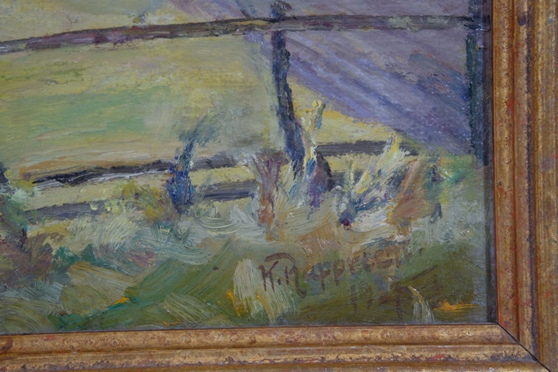 Rupprecht, K. (20th century)(20th century) View over Lake Constance, oil on panel, 1943. - Image 3 of 4