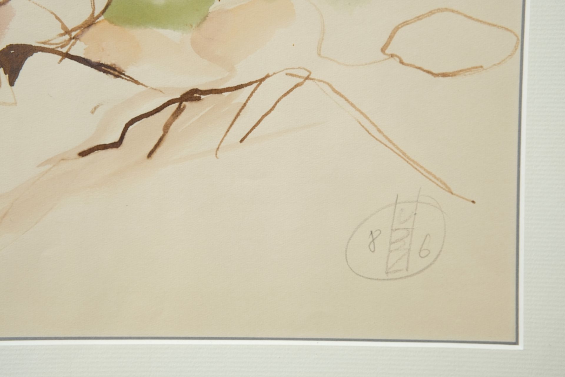 Blomeier-Zillich, Ulrike (geboren 1944) "Lavertezzo", Aquarell, ohne Jahr. - Bild 3 aus 6