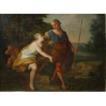 Unbekannt (frühes 18. Jahrhundert) Venus und Adonis, Öl auf Leinwand.