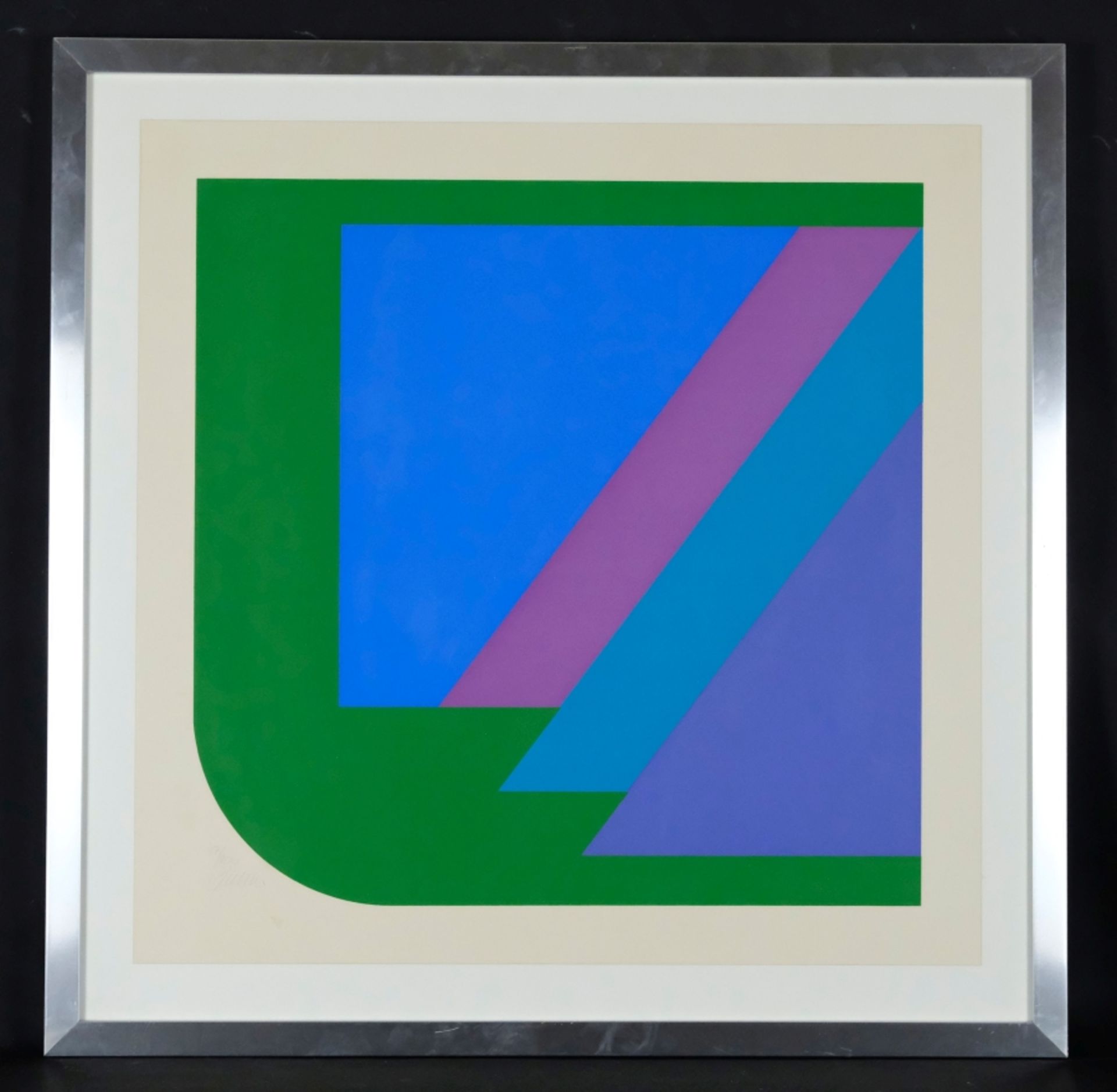 Pfahler, Georg Karl (1926-2002) Ohne Titel, um 1970, Farbserigraphie. 