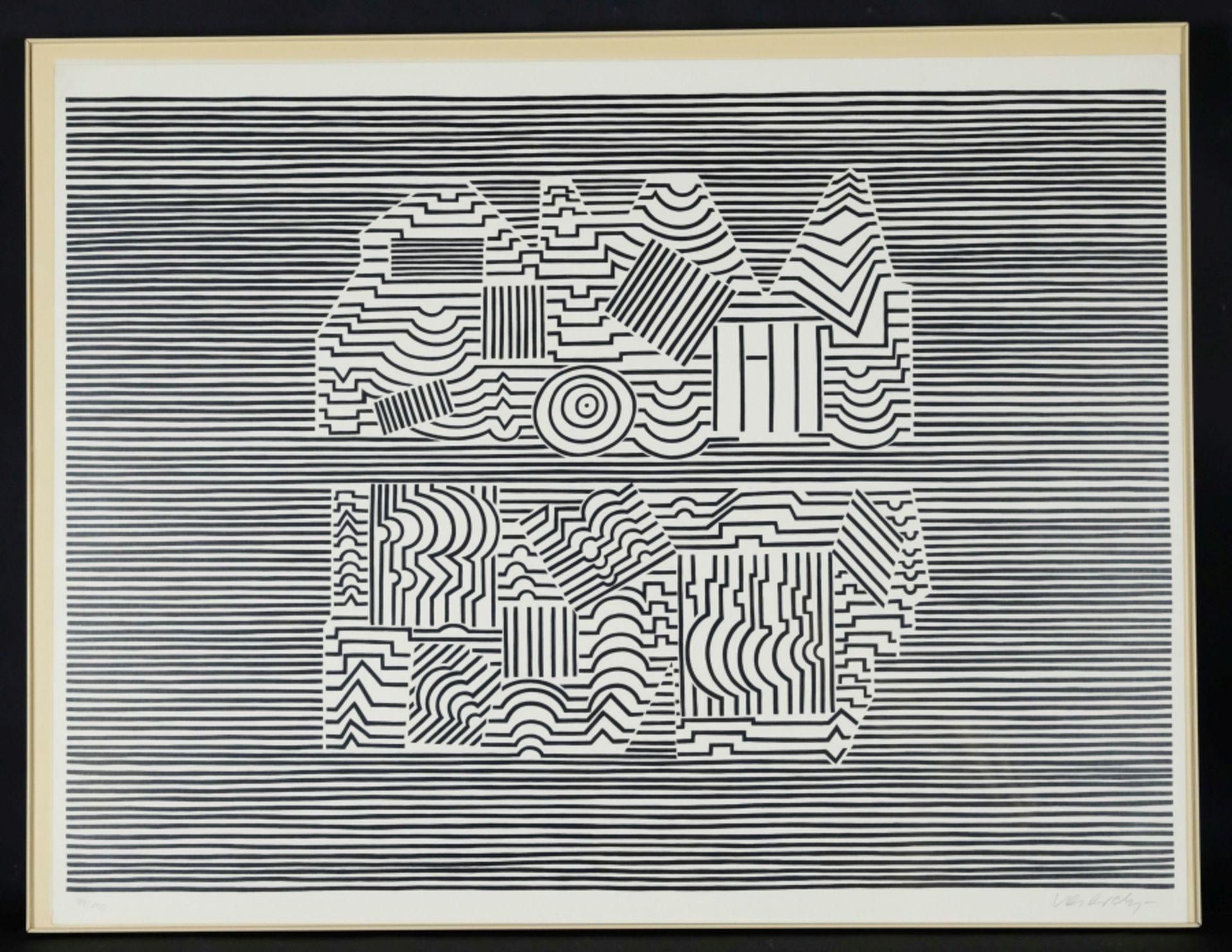 Vasarely, Victor (1906- 1997) "Photographisme", 1951, Serigraphie auf Karton.