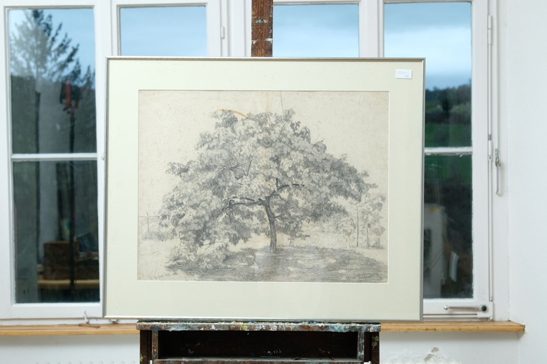 Einhart (20. Jahrhundert) Baum, Bleistiftzeichnung auf Papier, 2003. - Bild 2 aus 3