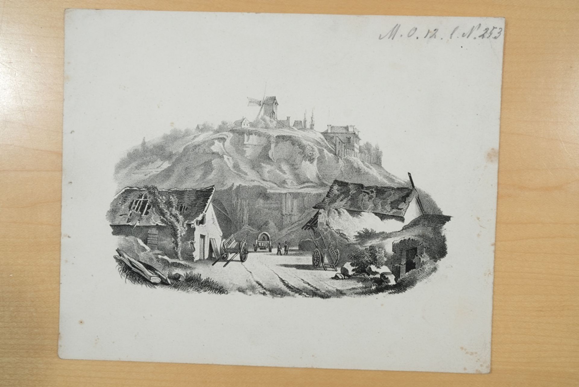 Baumhauer, Mathias (um 1810-1870), Landschaften, neun Lithografien. Darstellung verschiedener Lands - Bild 6 aus 8