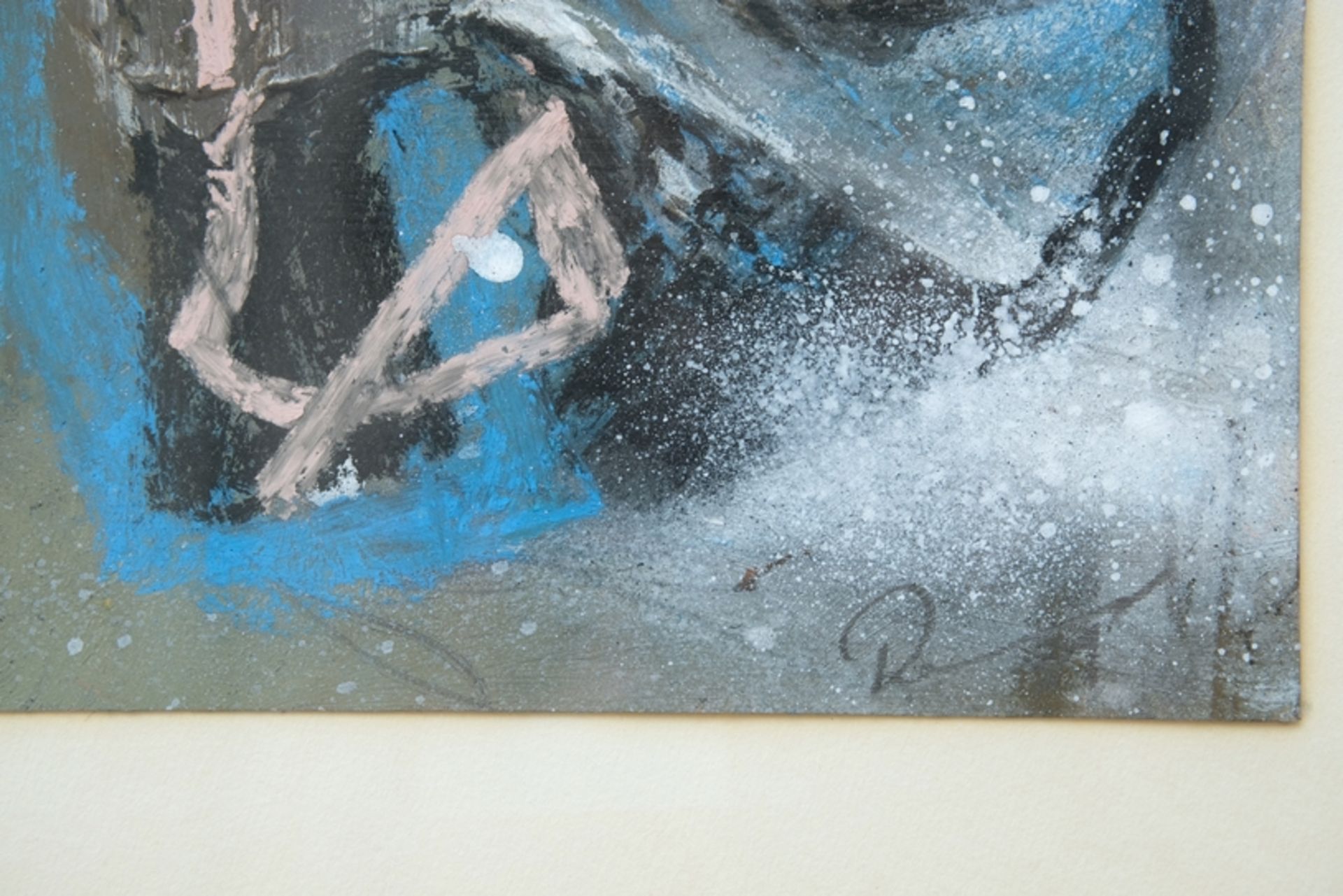 Renner, Frank (1958-2022) Two abstract mixed media, 1991, mixed media on card. - Image 3 of 5