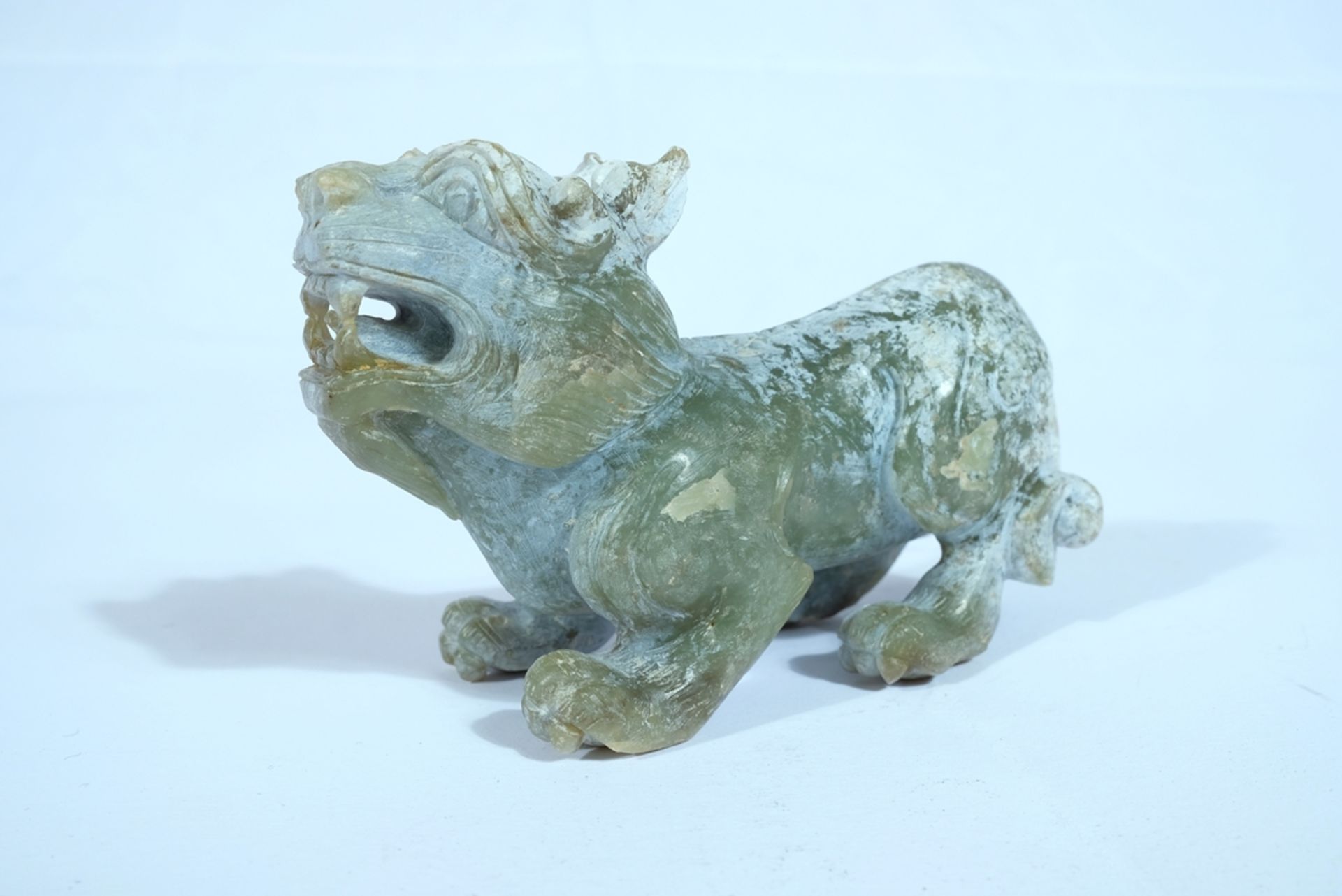 Guardian lion, China, soapstone. Also known as Foo Dog in English-speaking countries. In China, hou