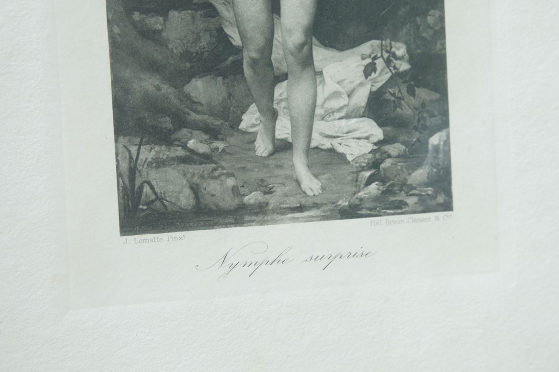 "Nymphe surprise", after a design by the artist Jacques François Fernand Lematte (1850-1929). Engra - Image 3 of 3