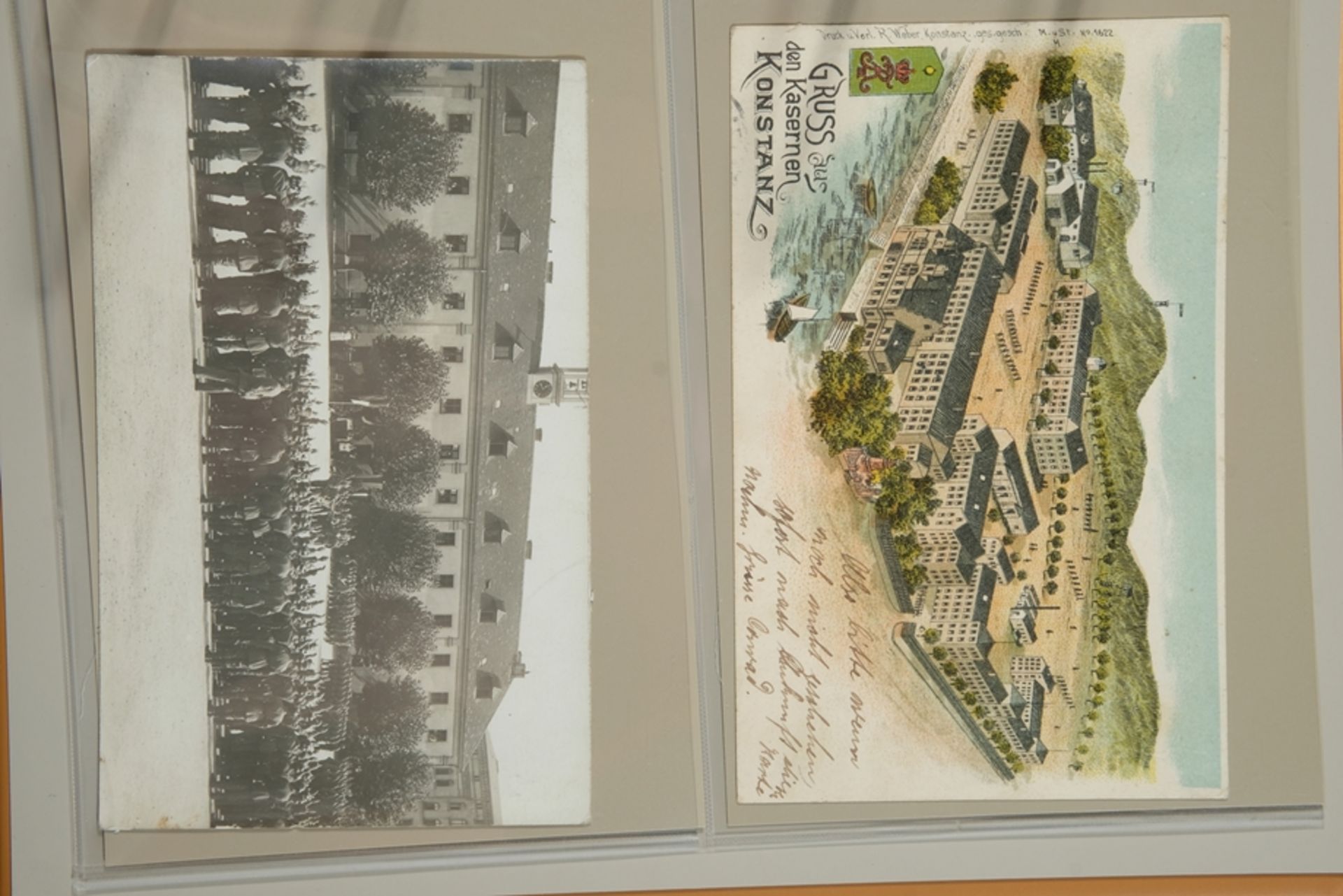106 Postkarten Konstanz, Album Nr. 2, Sammelschwerpunkt 'Militär und Infrastruktur', ca.1905 bis 19 - Bild 4 aus 6
