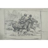 Marx, Franz (1889-1960) Polo player, pencil on paper. 