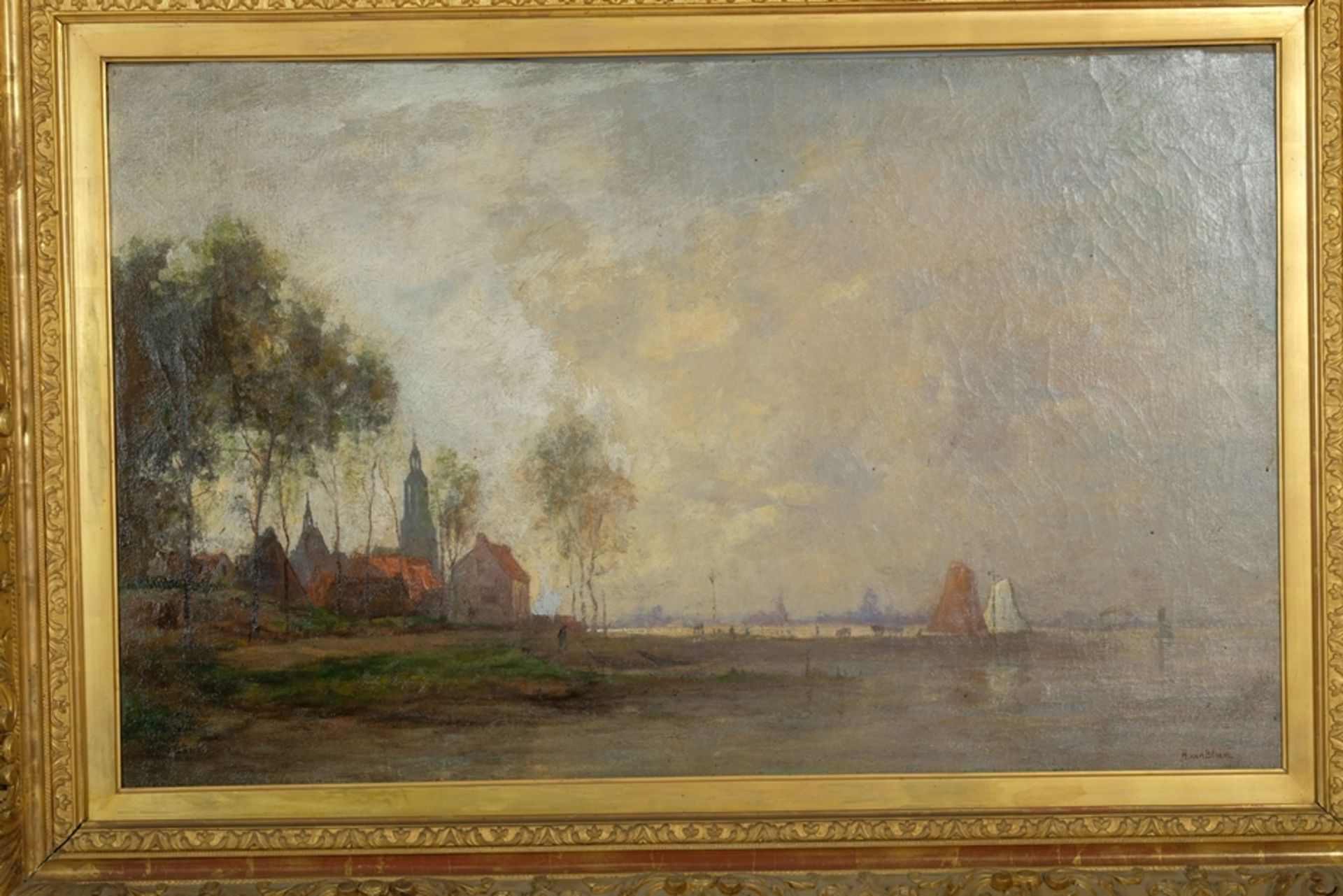 Bloem, Hendrik van (1874-1960) Waterscape, oil on canvas.