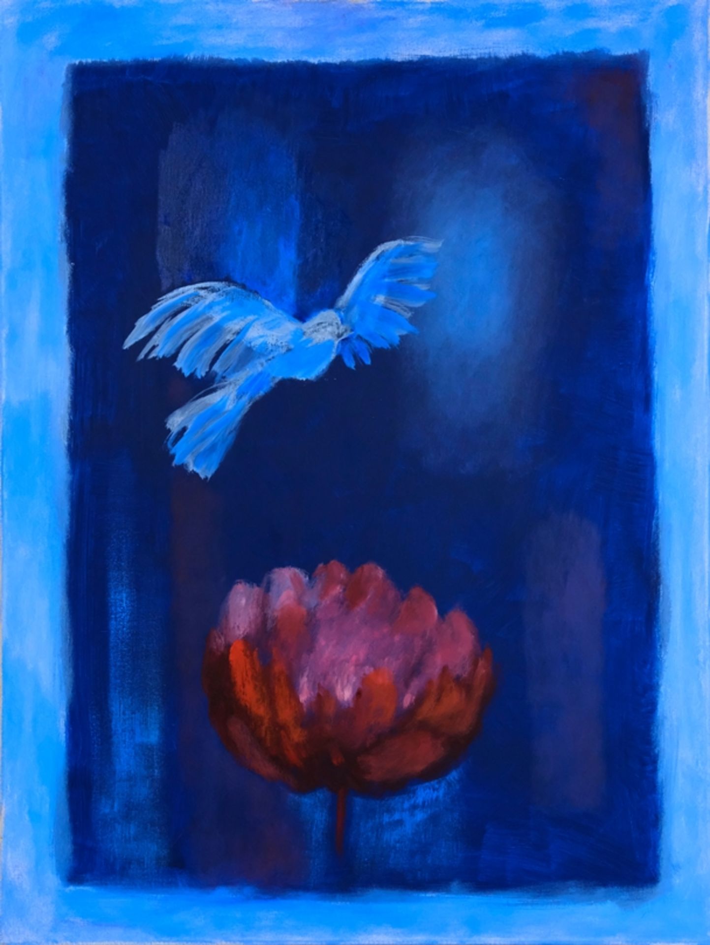 Seywirth, Günther (born 1940) attributed to Dove of Peace, oil on canvas. 