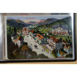 Postcard album with historical postcards of Bad Rippoldsau