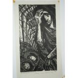 Hiszpanska-Neumann, Maria (1917-1980) "Nasza ziemia" (Our country), 1957, woodcut on tissue paper. 