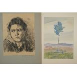 Osswald, Paul (1883-1952) and(1883-1952) and Weiss, Richard Salomon (1816-1910), charcoal drawing a