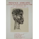 Picasso, Pablo (1881-1973) Ausstellungsplakat "Présence africaine l'congrès des écrivains et artist