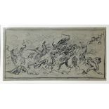 Lochmann, Hans (1912-1953) Fight, 1929, ink/pastel on paper.