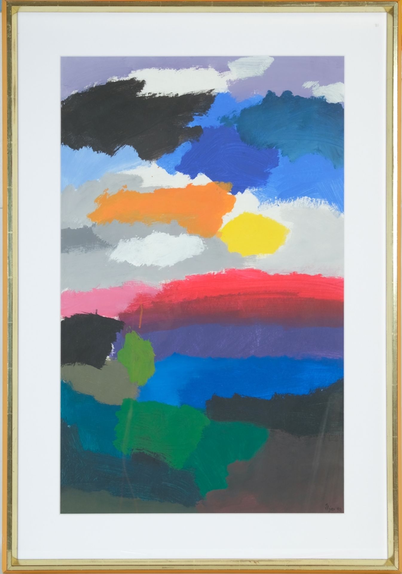 Ilger, Michael (1950-2012) Cloud Formations, 1998, acrylic on paper.  - Image 2 of 3