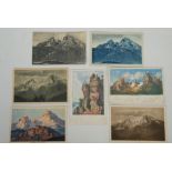 Postcards 1920s/1930s Watzmann and Saxon Switzerland.