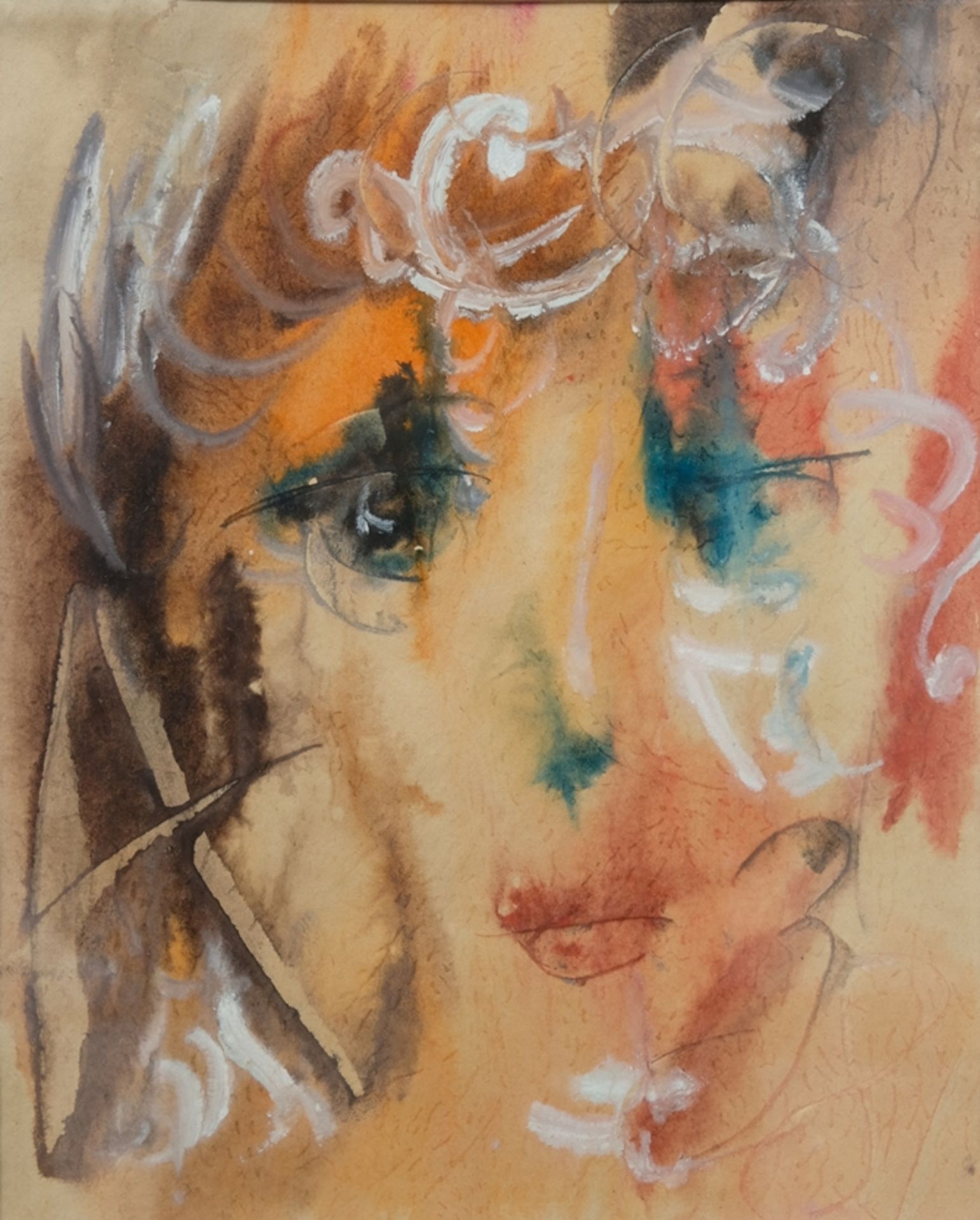 Zverev, Anatolij (1931-1986) Actress II, watercolour. 