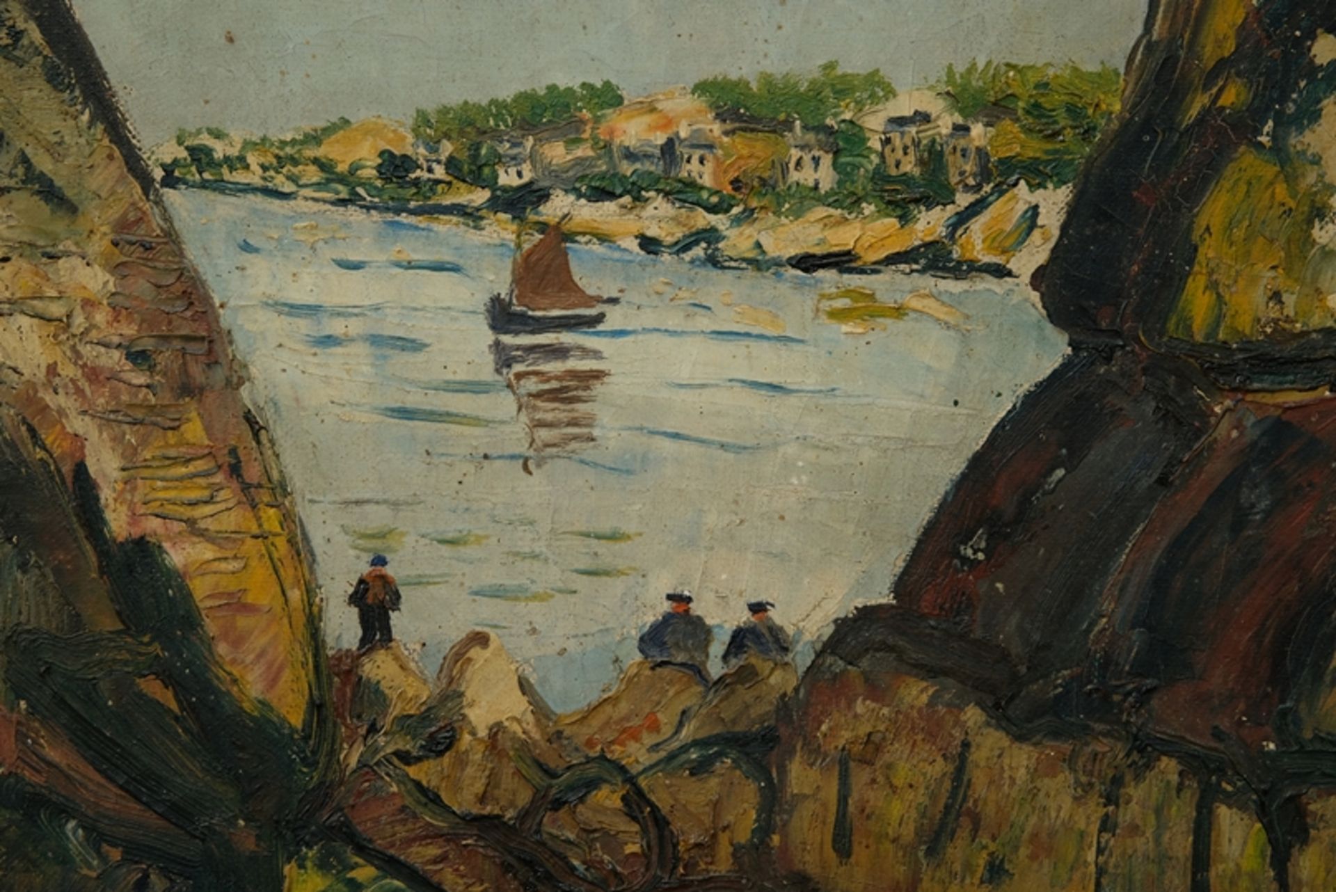 Maclet, Élisée (1881-1962) Coastal Landscape, undated, oil on canvas. - Image 5 of 8