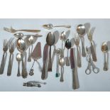 Silver cutlery lot, 22 pieces, 800 silver, without knife 689 g.