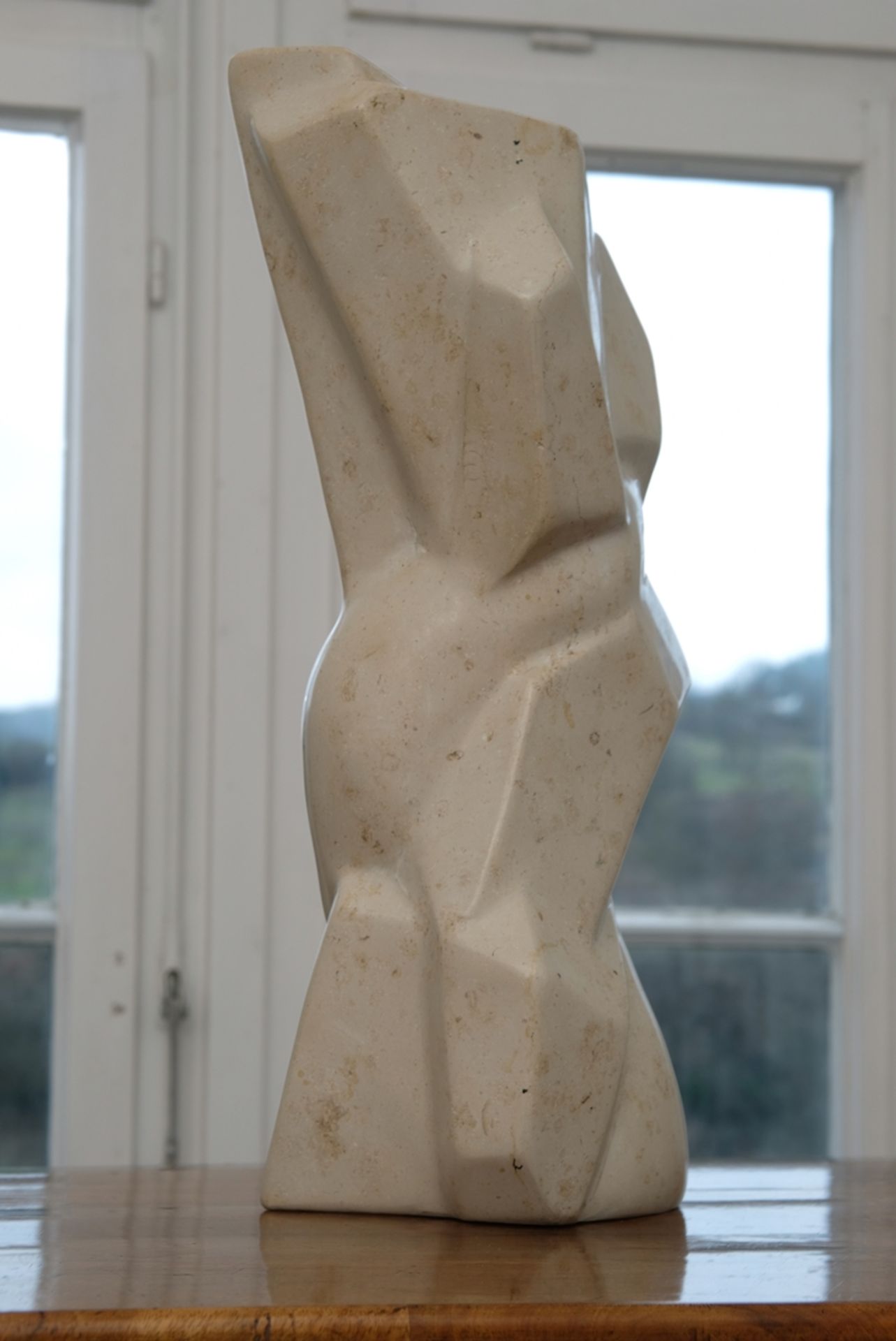 Schweickart, Joachim (born 1958) Abstract, marble sculpture, undated.  - Image 2 of 4