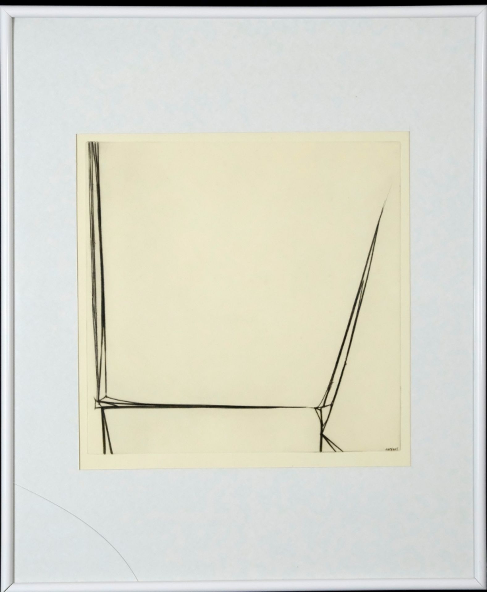 Hauser, Erich (1930-2004) "Mi.4.65.", 1965, drypoint. - Image 2 of 3