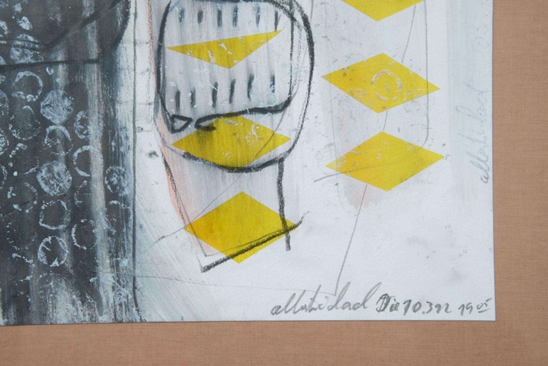 Pfrieger, Albert Richard (born 1951)(born 1951) Untitled, 1992, mixed media on paper. - Image 3 of 4