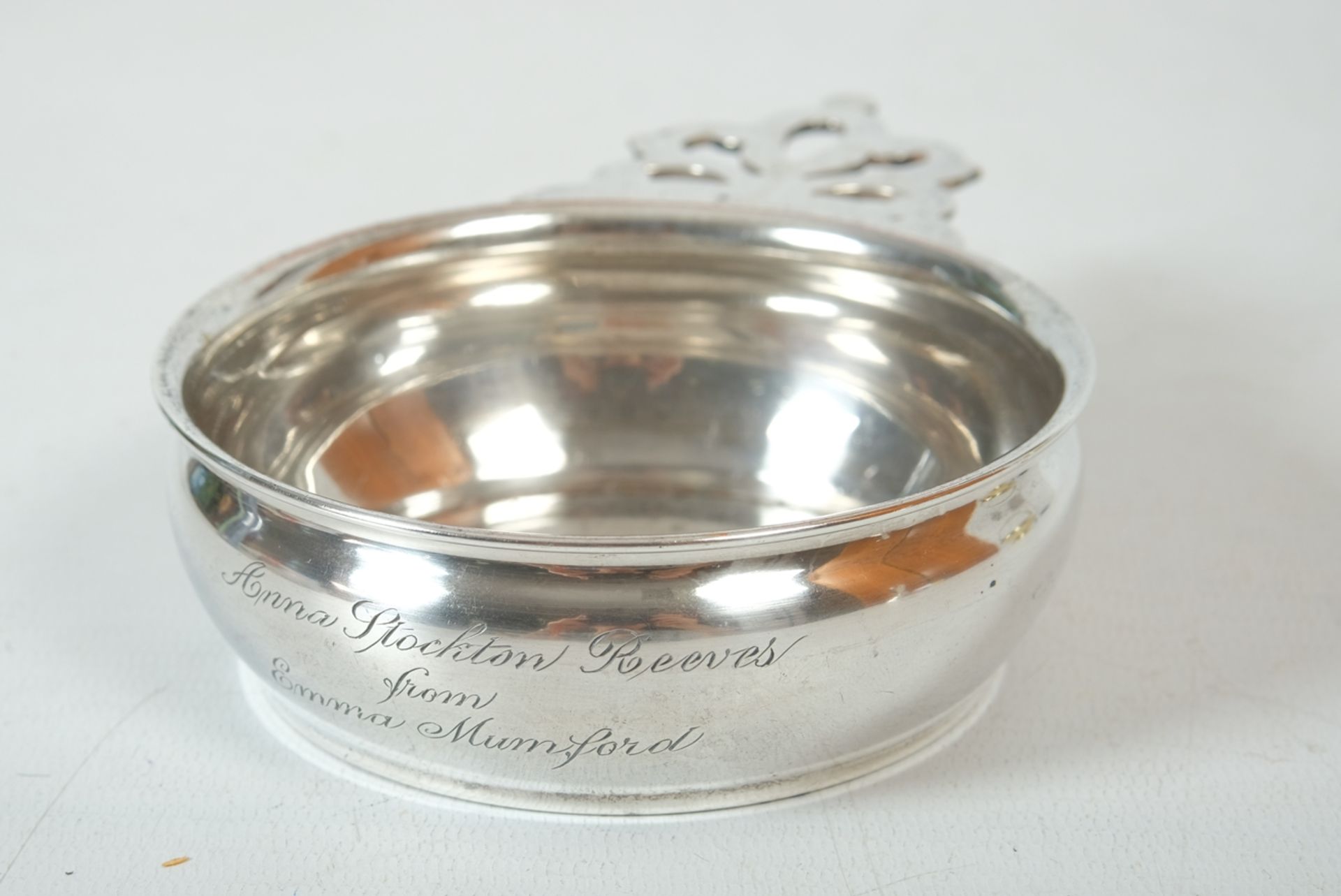 Sterling silver bowl, Jenkins & Jenkins Inc. Baltimore.