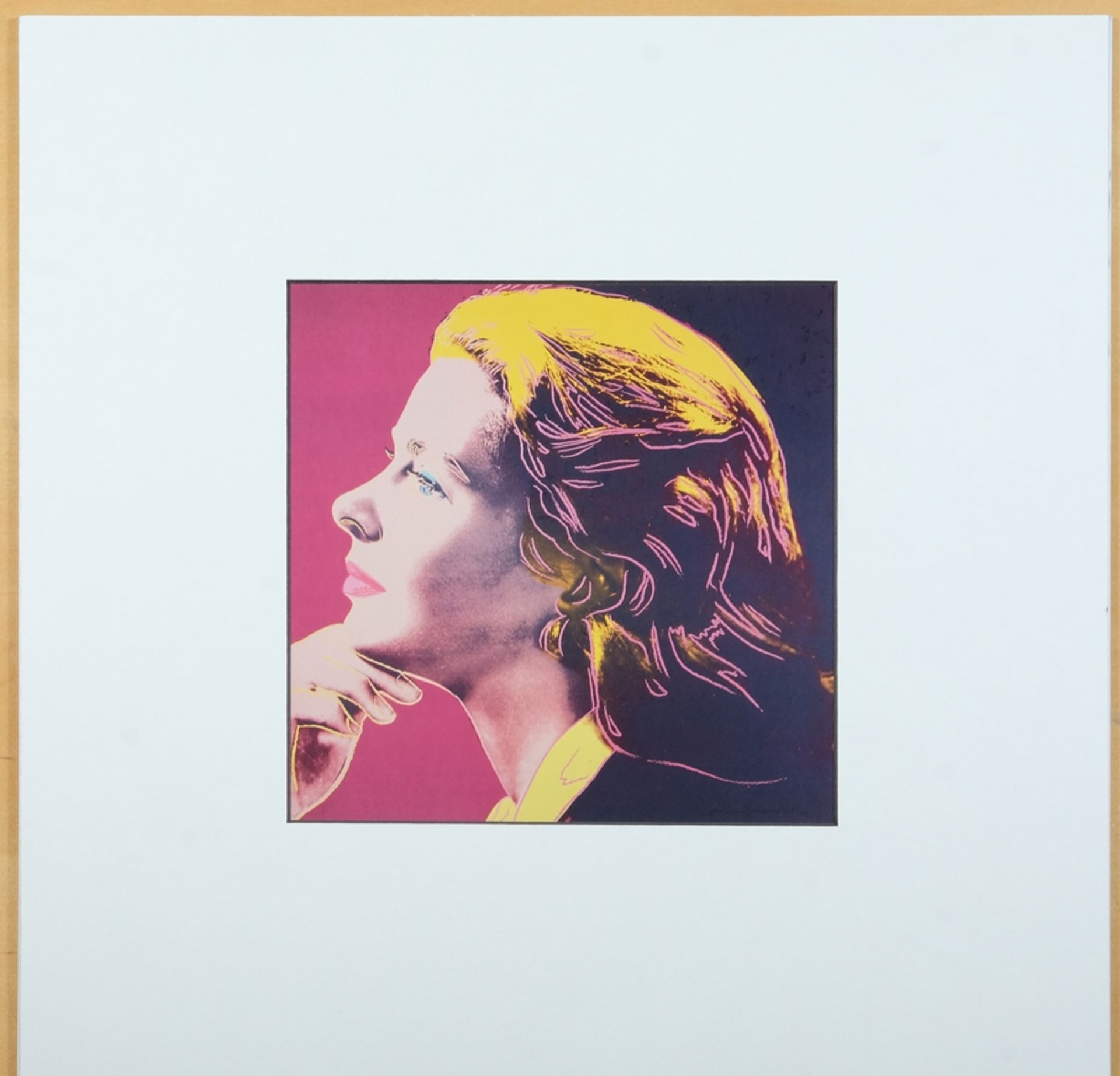 Warhol, Andy (1928-1987) "Ingrid Bergman Herself", 1983, hochwertiger Offsetdruck. - Bild 2 aus 2