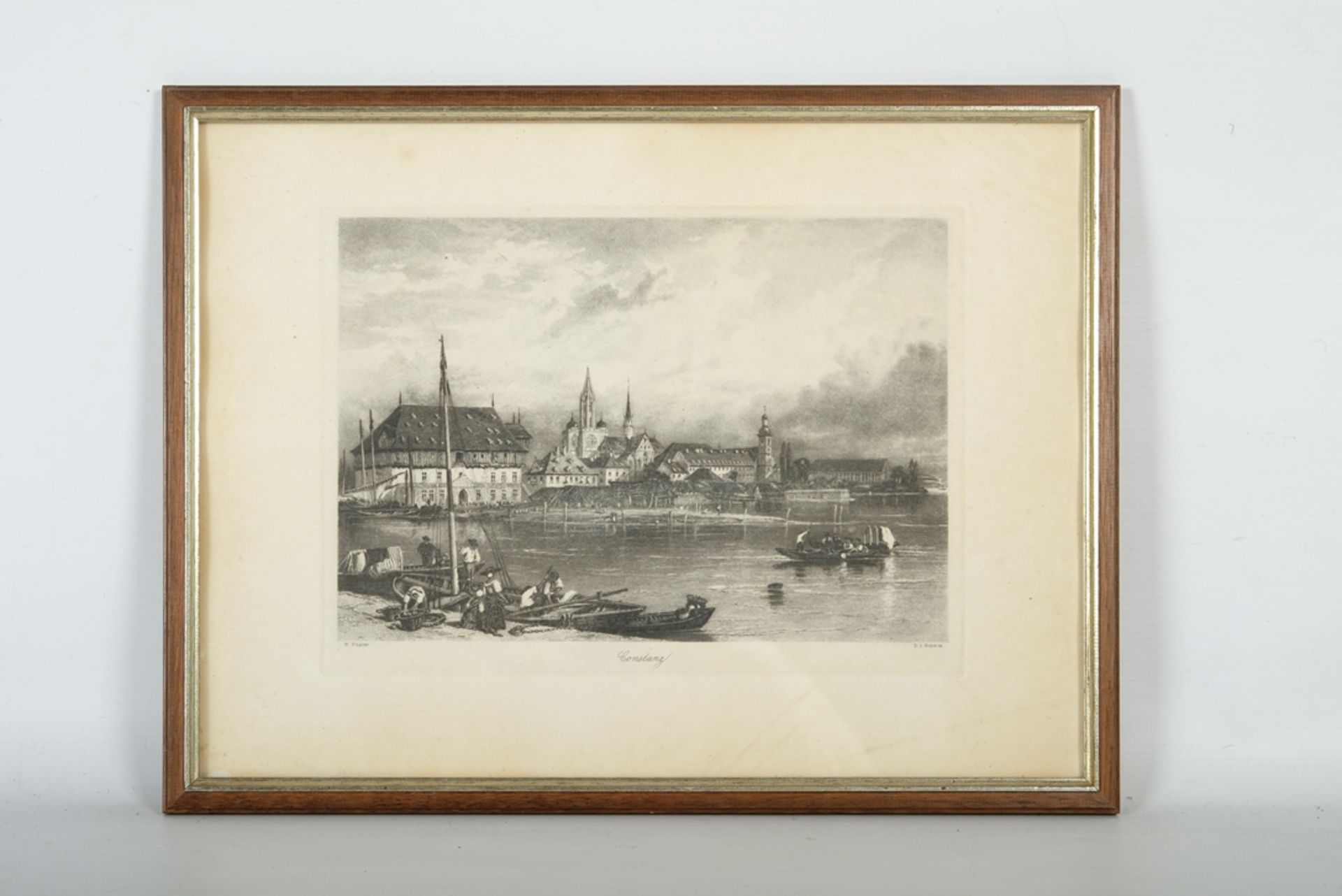 "Constanz", steel engraving, B. Foster fecit, engraver "E. I. Roberts". - Image 2 of 2