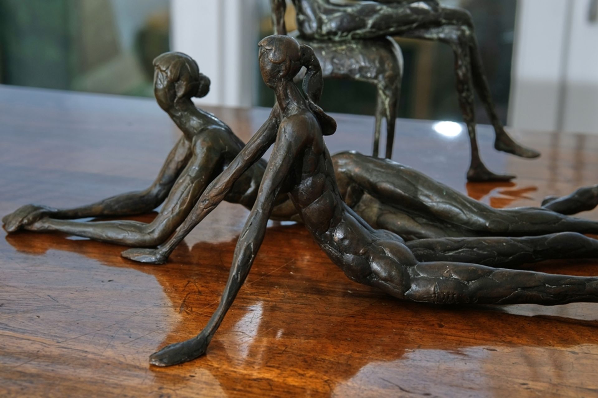 Martin, Roland (born 1927) Three female nudes; bronze sculptures. - Image 3 of 5