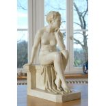 Schlipf, Eugen (1869-1943), Sitting Nude, plaster cast.