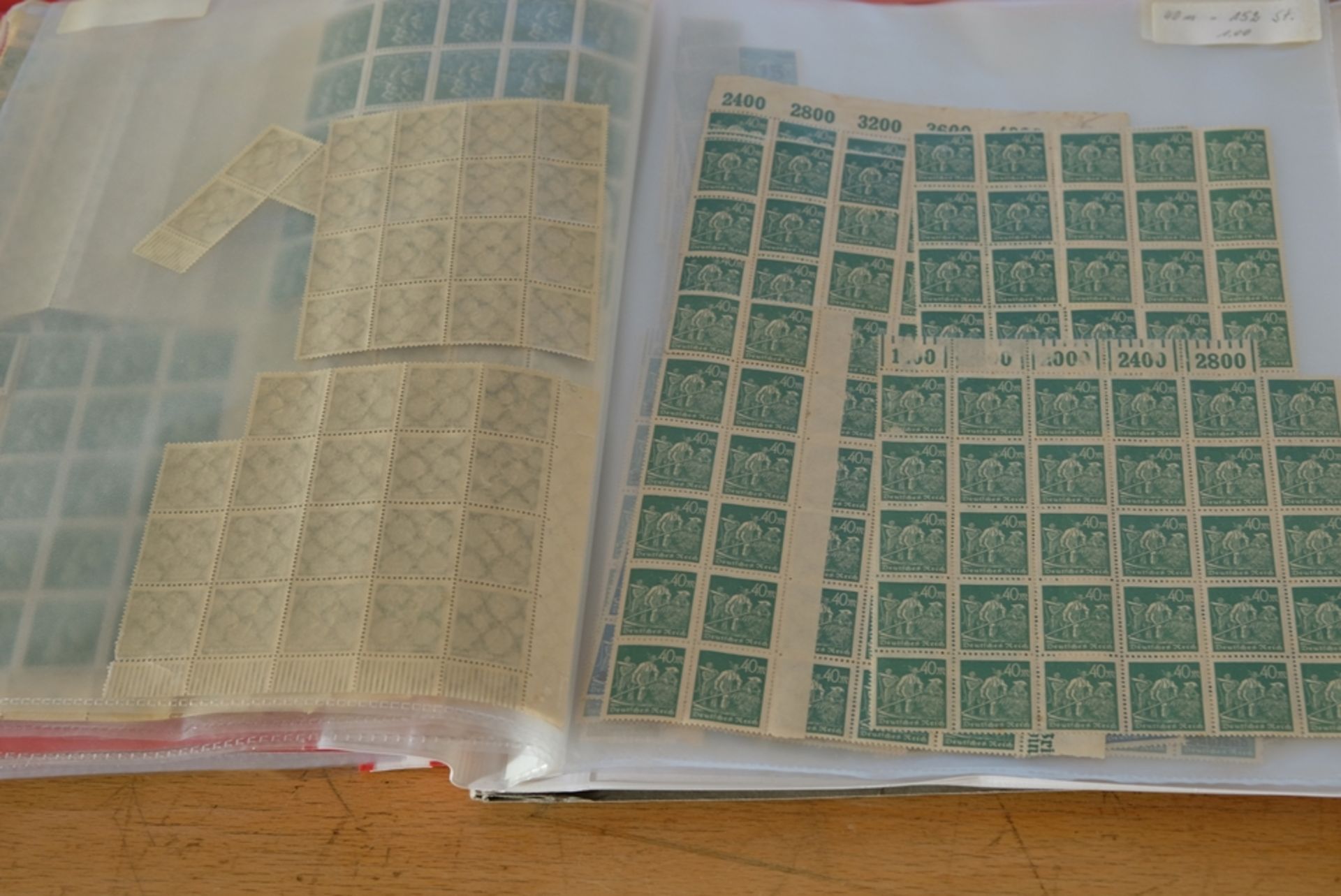 Convolute stamp albums, Europe from 1850, German Reich, Weimar Republic (esp. world economic crisis - Image 11 of 22