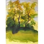 Osswald, Karl (1925-1972) Group of trees, no year, watercolour.