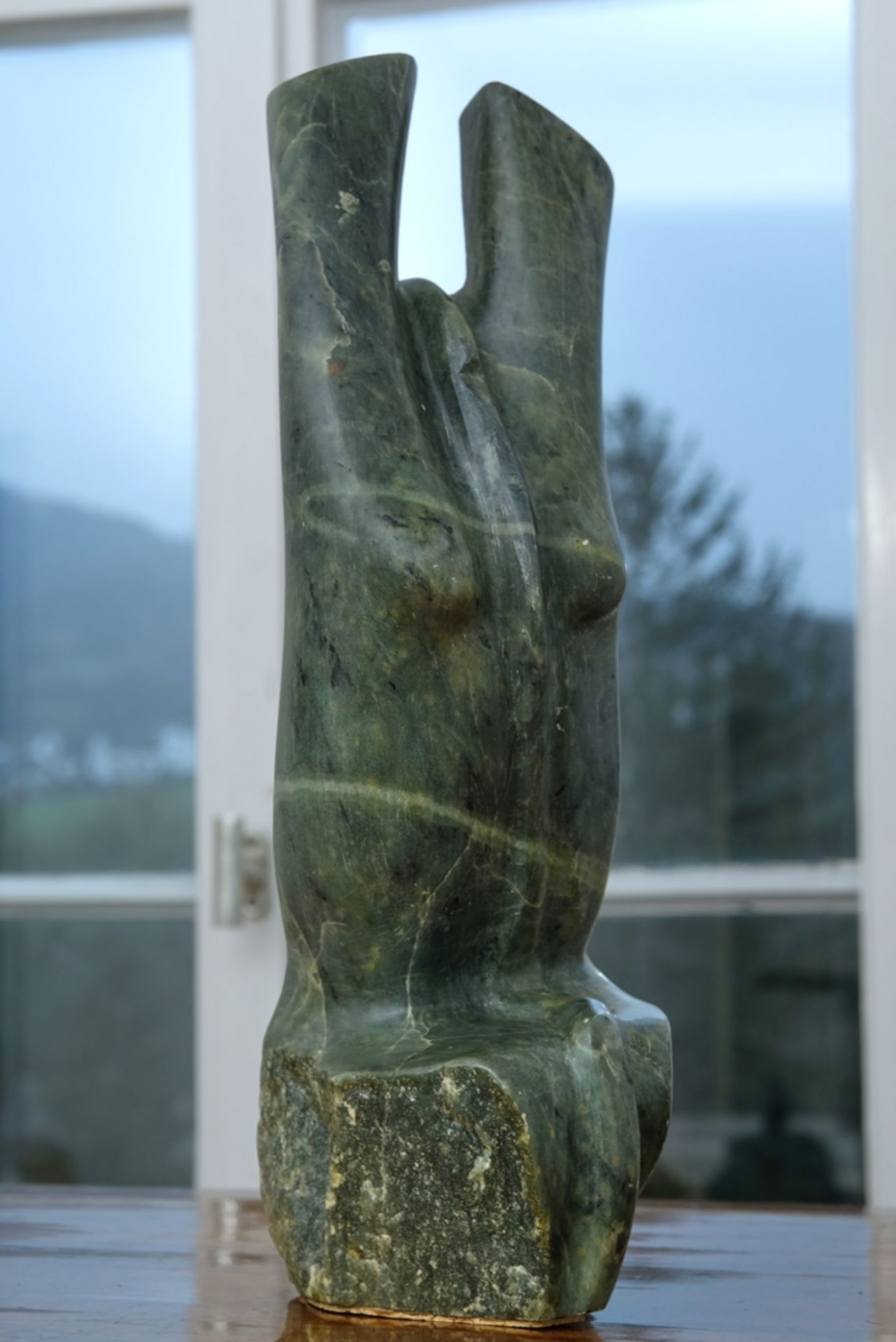 Zupan, Victor (20. Jahrhundert) Torso, Skulptur aus Speckstein. - Bild 2 aus 3