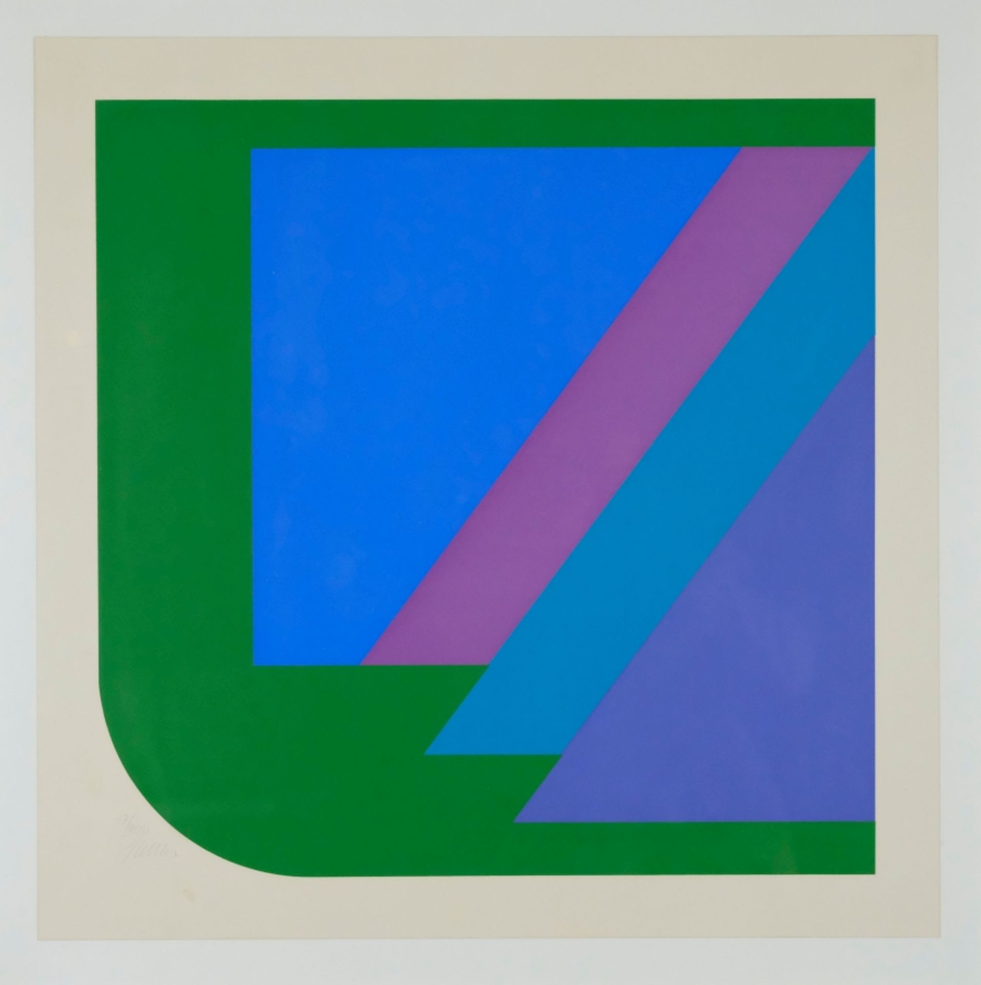 Pfahler, Georg Karl (1926-2002) Untitled, around 1970, colour silkscreen.  - Image 2 of 3