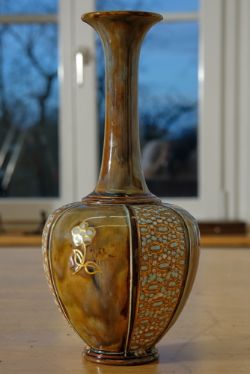 Vase Royal Doulton, Britisch, Uly Partington. 1921-1923, Höhe: 25 cm.