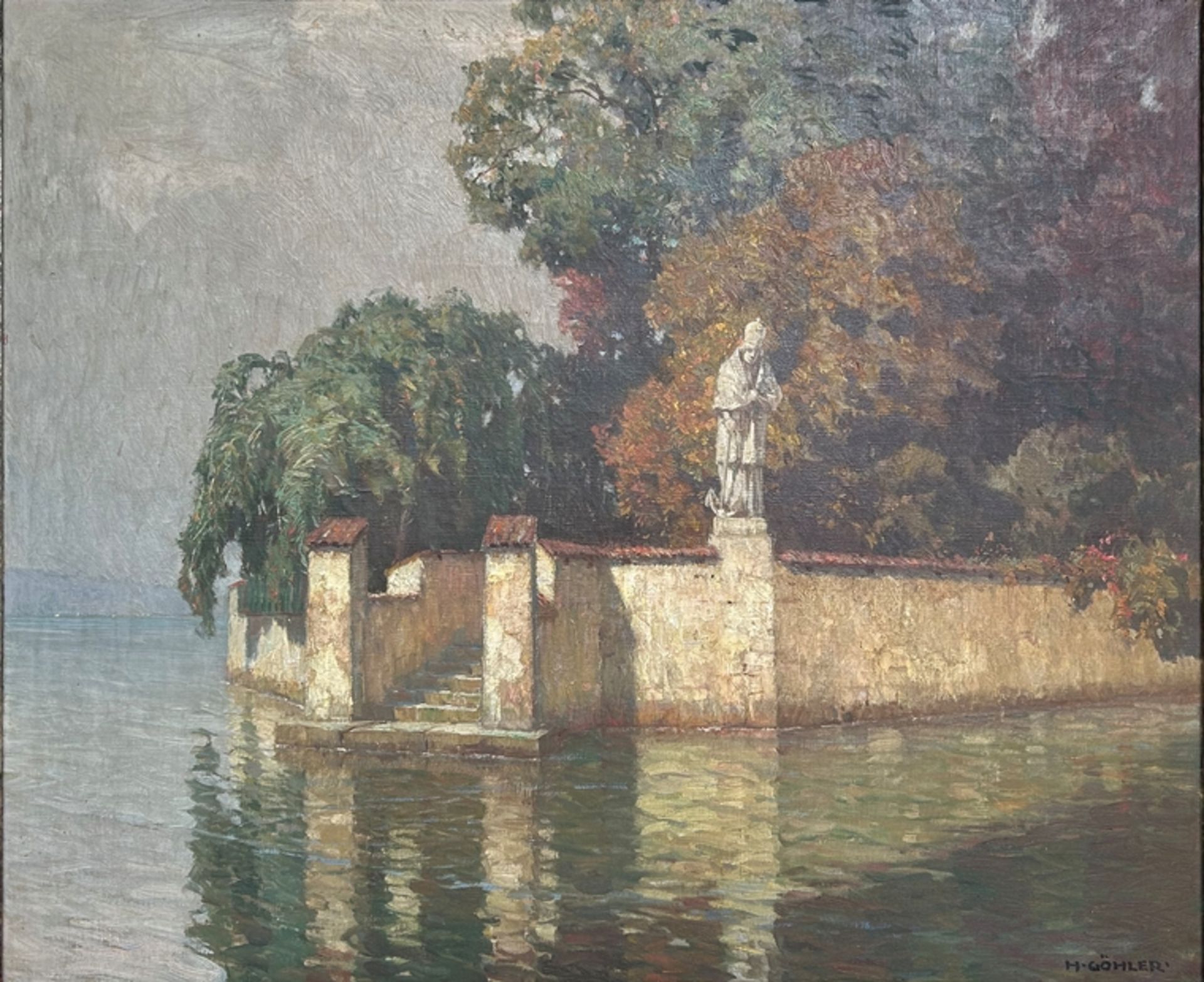 Göhler, Hermann (1874-1959) "Verklingender Sommer", 1931, oil on canvas.