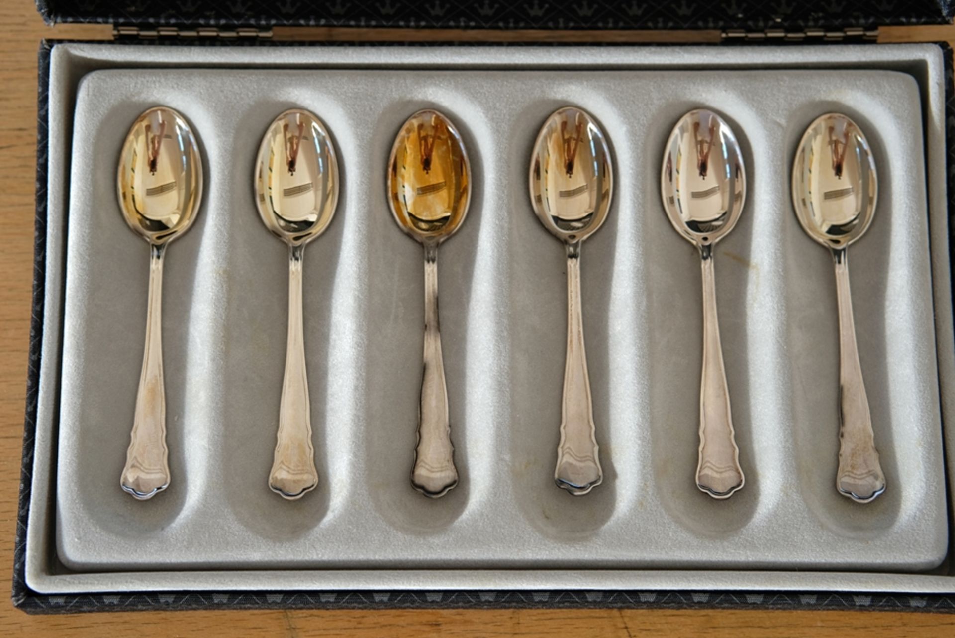 Wilkens mocha spoon "Chippendale",silver 800. 68g.