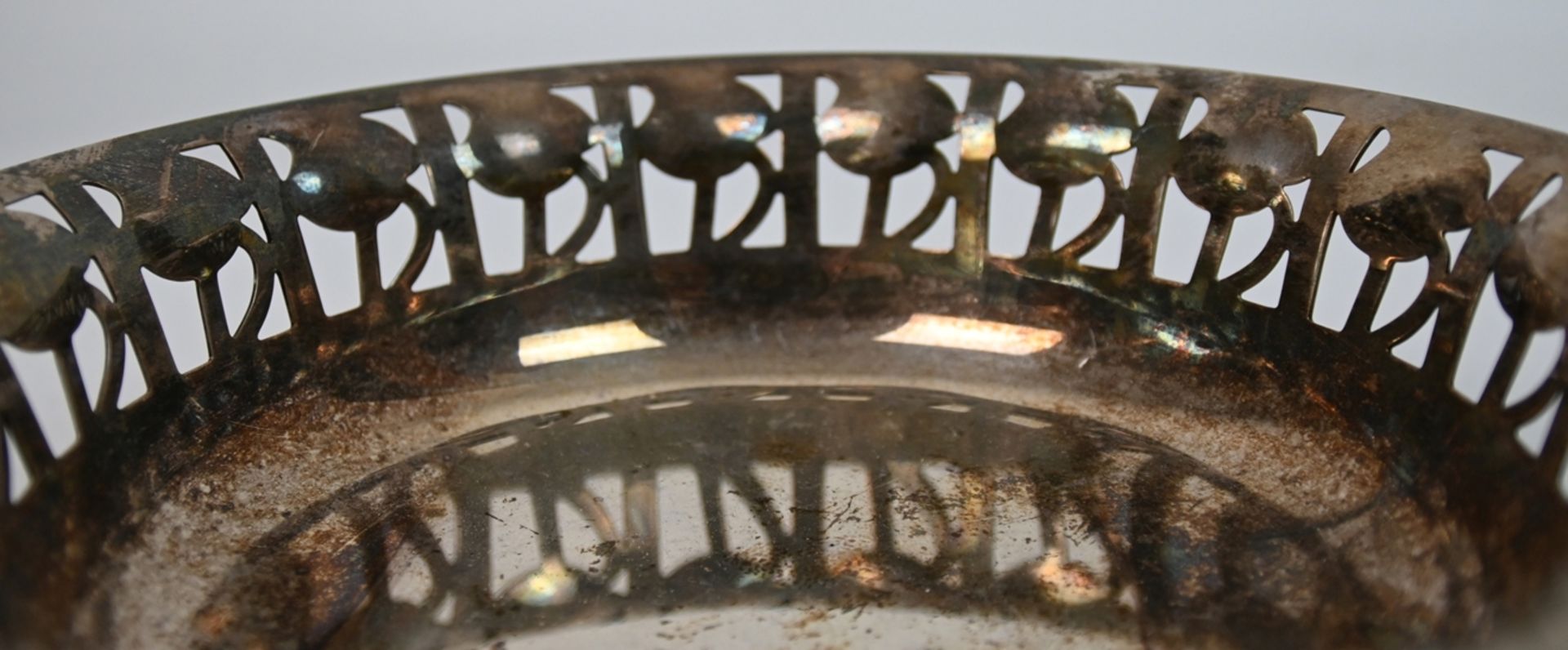 Alessi rose bowl, silver-plated, marked on the outside of the side with the hallmark "Officina Ales - Image 4 of 4